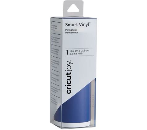 Cricut Joy Smart Vinyl Permanent 14x122cm (Blue); Auto-loads for continuous cuts without a cutting mat; Permanent adhesive lasts up to 3 years; For Cricut Joy™